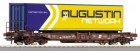 66974 Roco Flat Car with Container  "AUGUSTIN NETWOK"